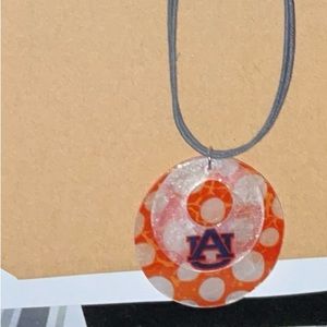 Auburn University, Tigers Capiz Double Shell Necklace BY LF. GACY   NEW